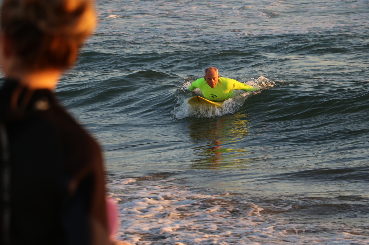 Tiny wave for begining surfers