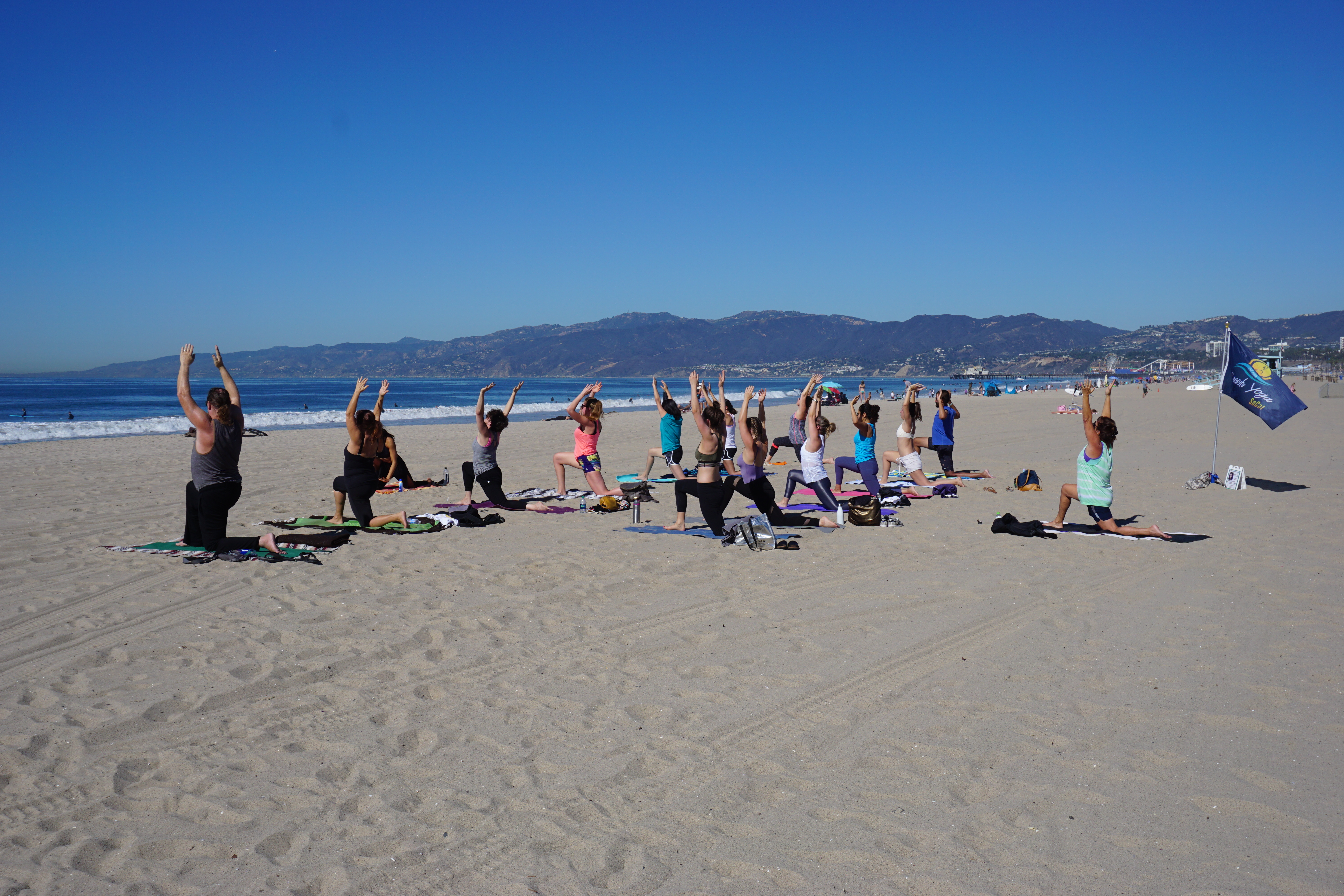 Beach Yoga Class Photos