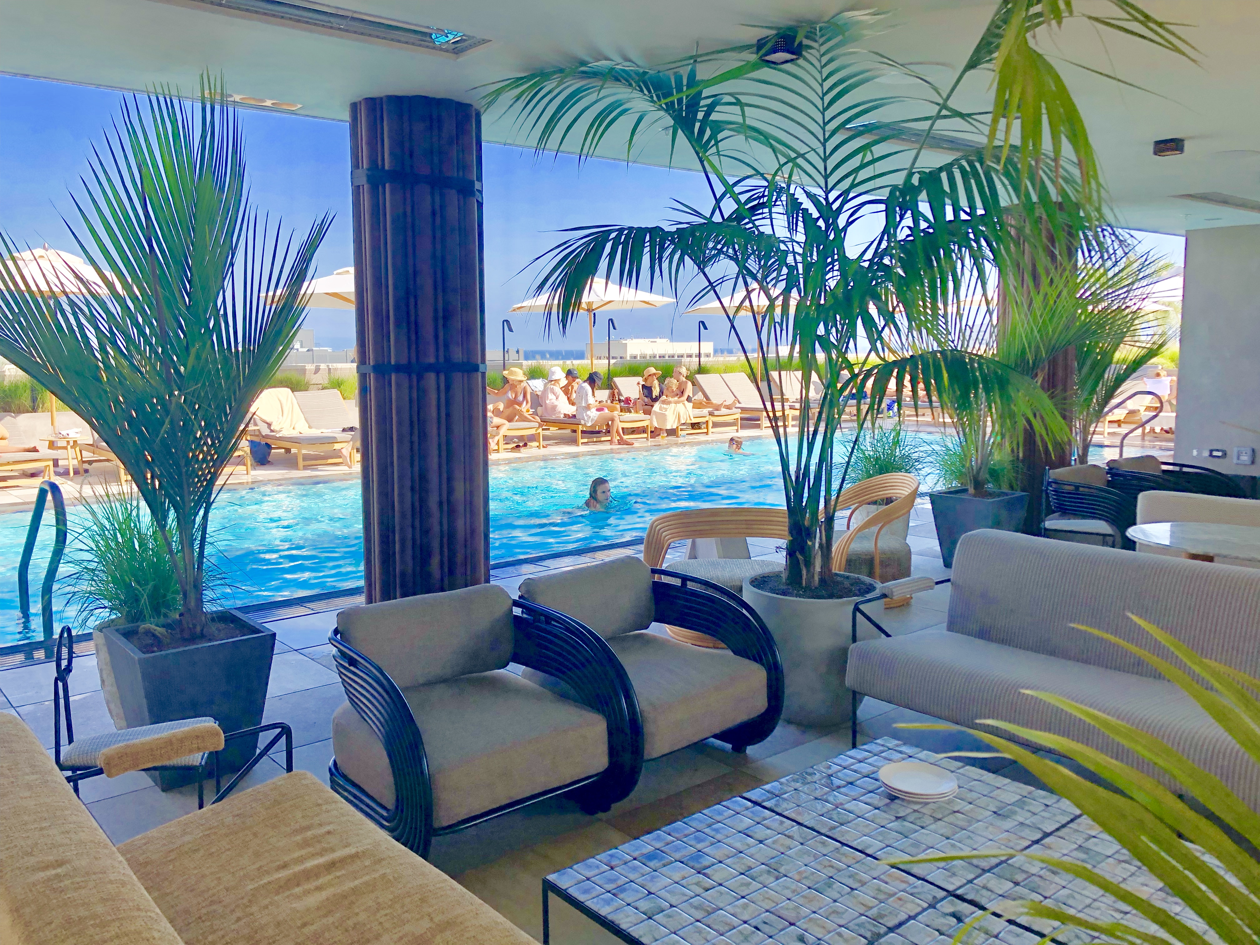 The rooftop at the new Proper Hotel offers the best view with amazing cocktails!