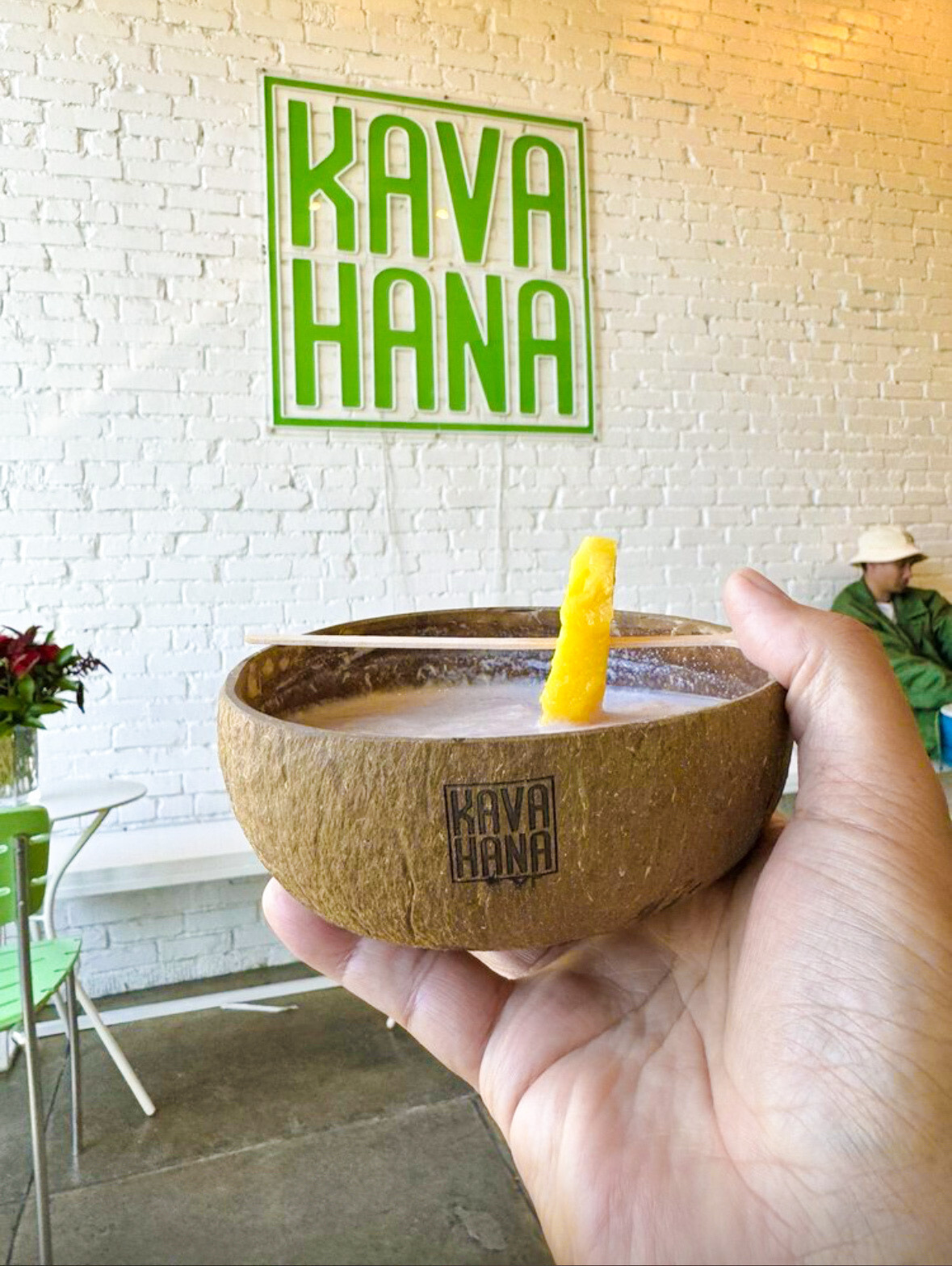 Kavahana Fresh Kava Nectar at Kavahana Location in Santa Monica California