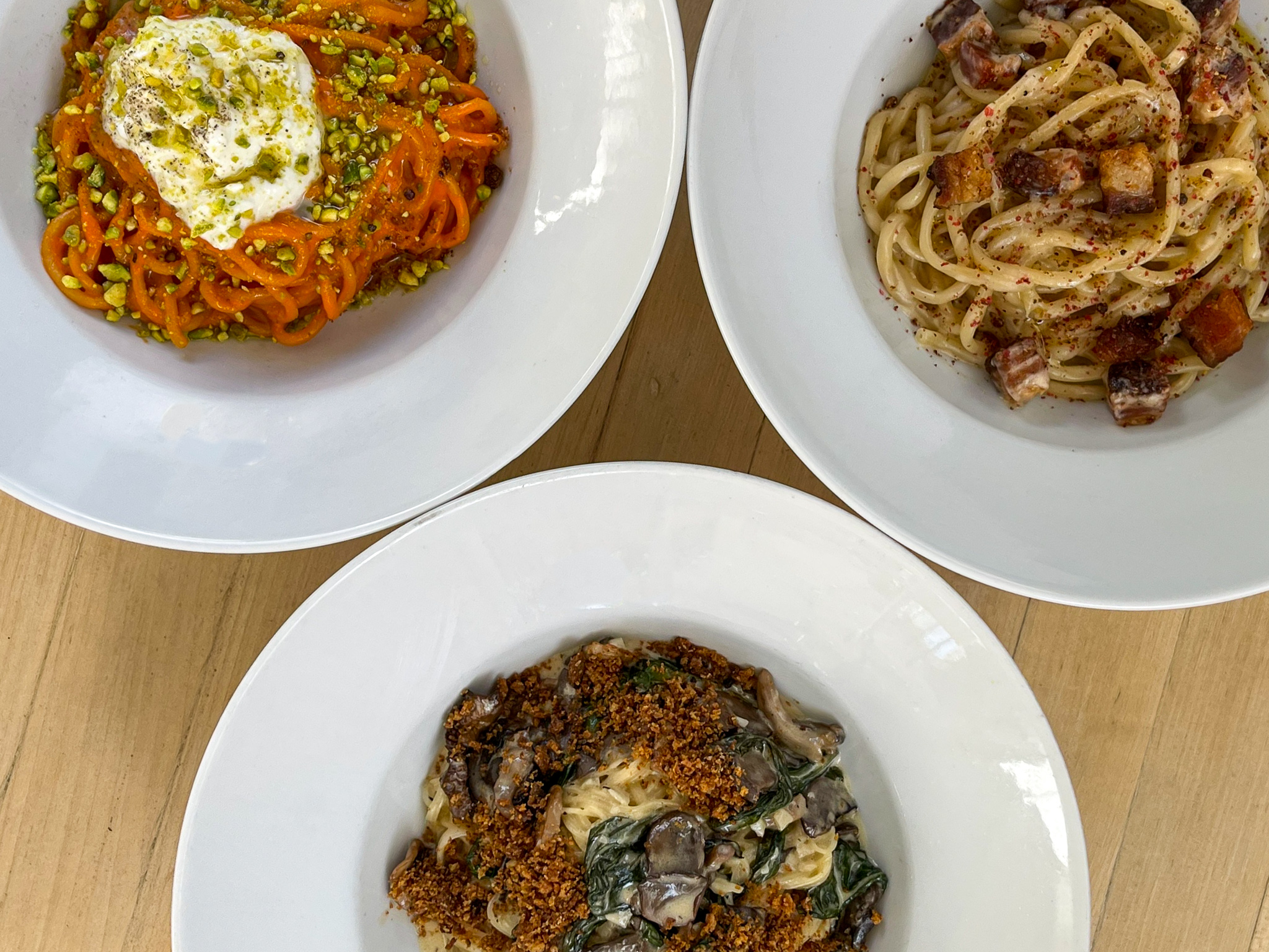 Variety of Seasonal, Handmade Pastas