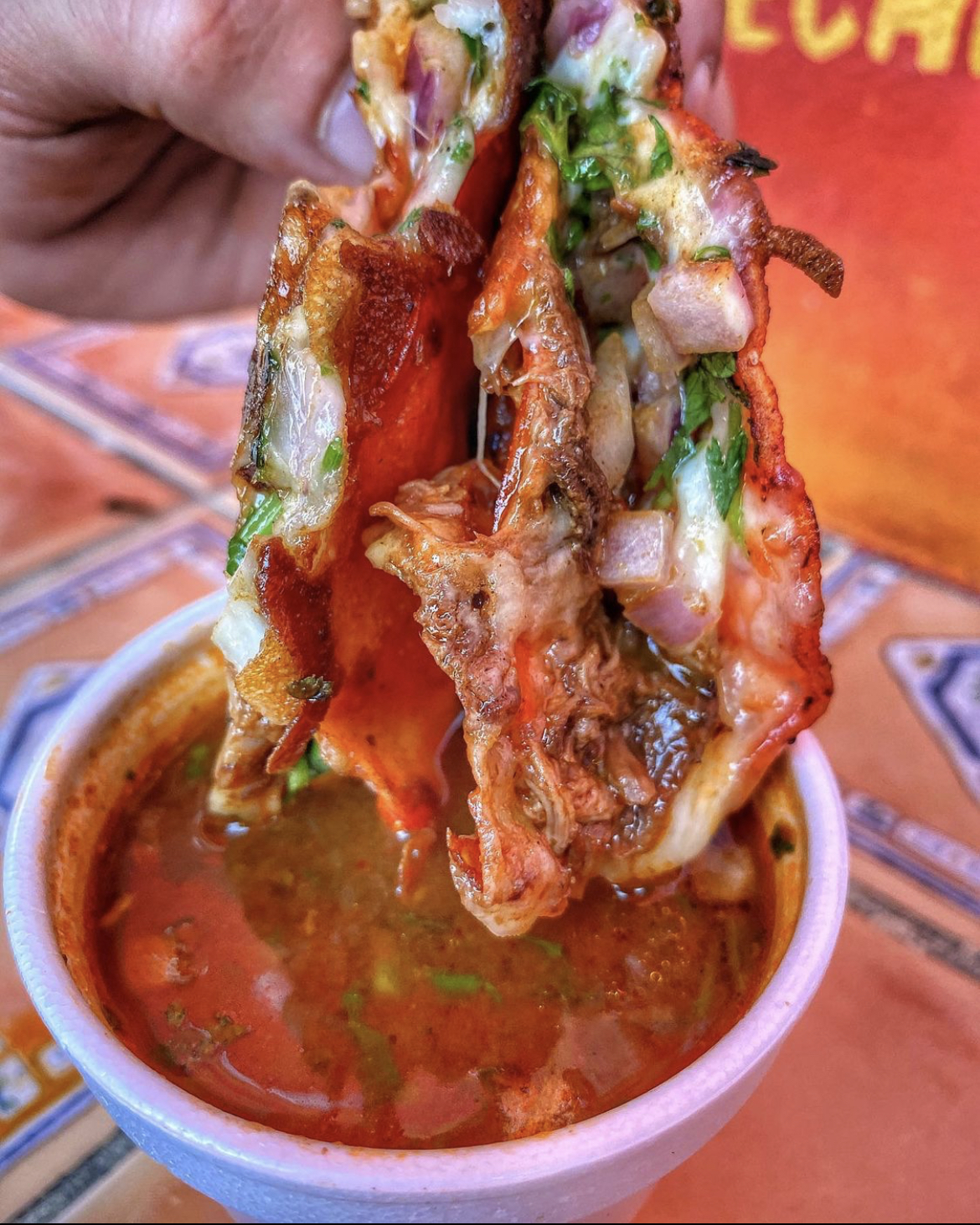 Birria Quesatacos With Consome