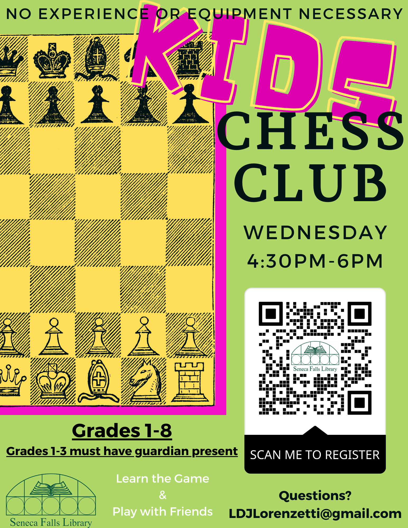 Children's Chess Club - Purchase Free Library New York