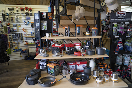 fishing gear in a hardware shop in Anchorage Alaska USA Stock Photo - Alamy