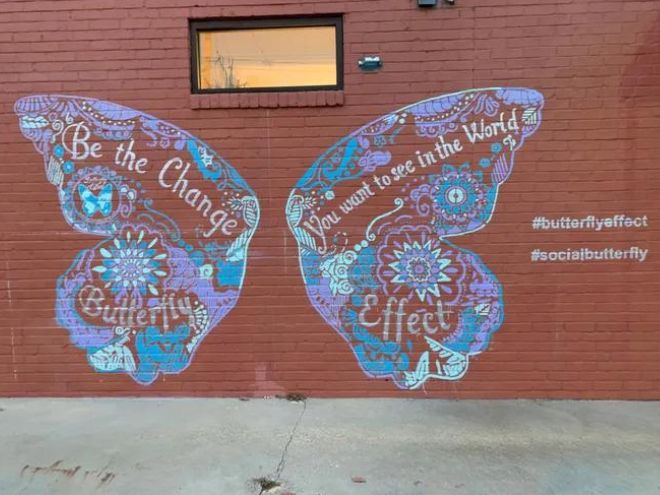 Social Butterfly Installation