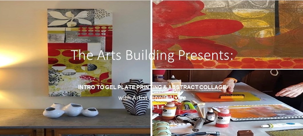 Intro to Gel Plate Printing and Abstract Collage with Artist Jennifer Love  (March 2 & 3)