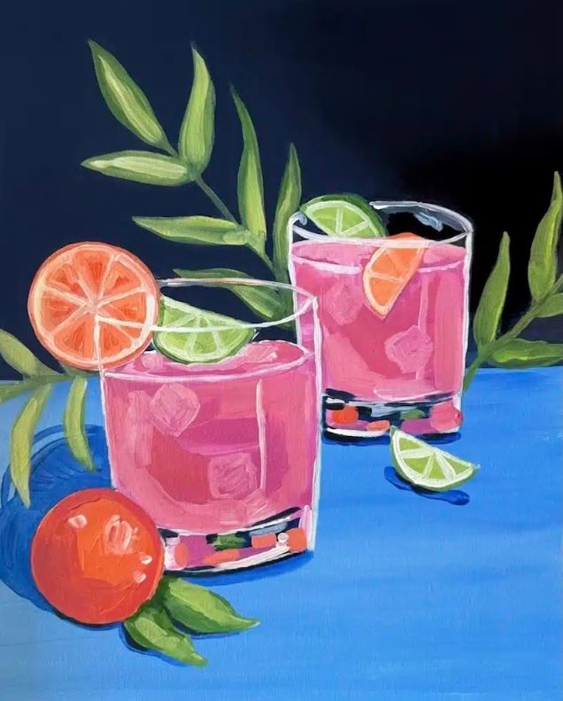 Wesley Chapel Paint Party β Blush & Citrus