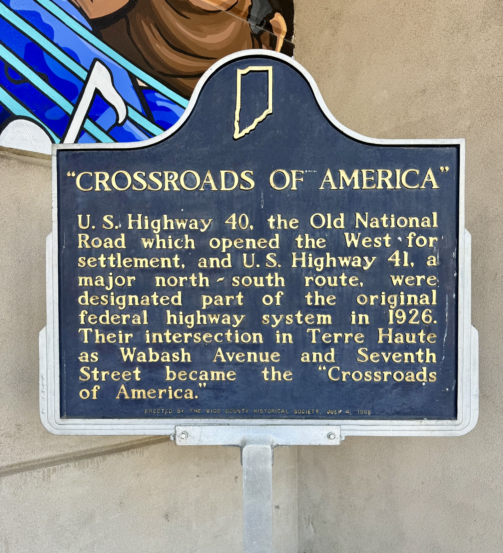 Crossroads of America Historic Marker
