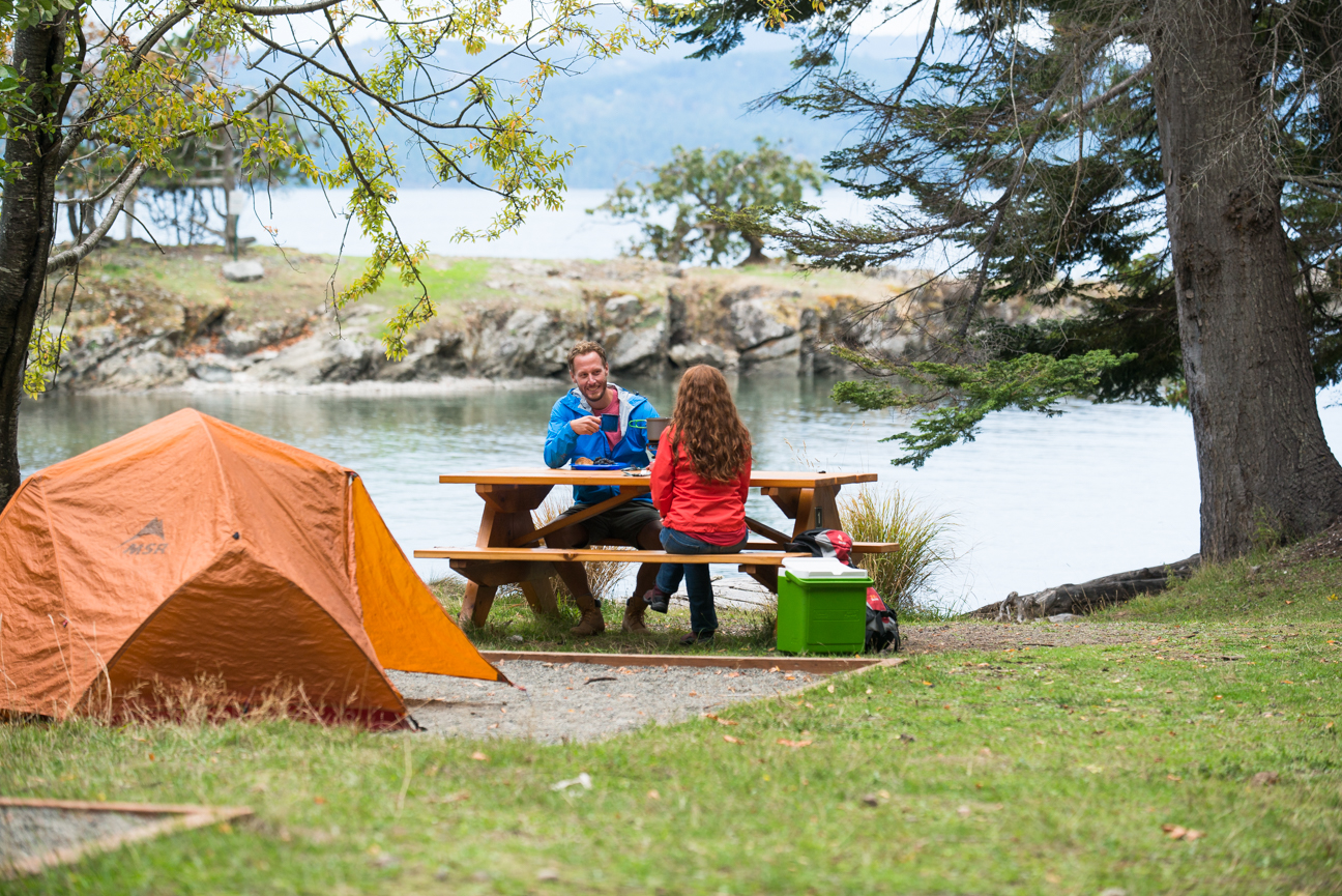 Gulf Islands National Park Reserve of quaint camping in the Island