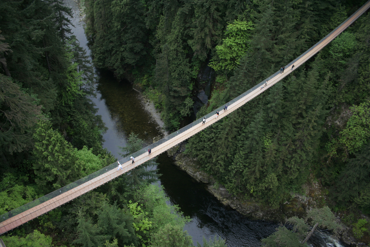 Kết quả hình ảnh cho Capilano Suspension Bridge.