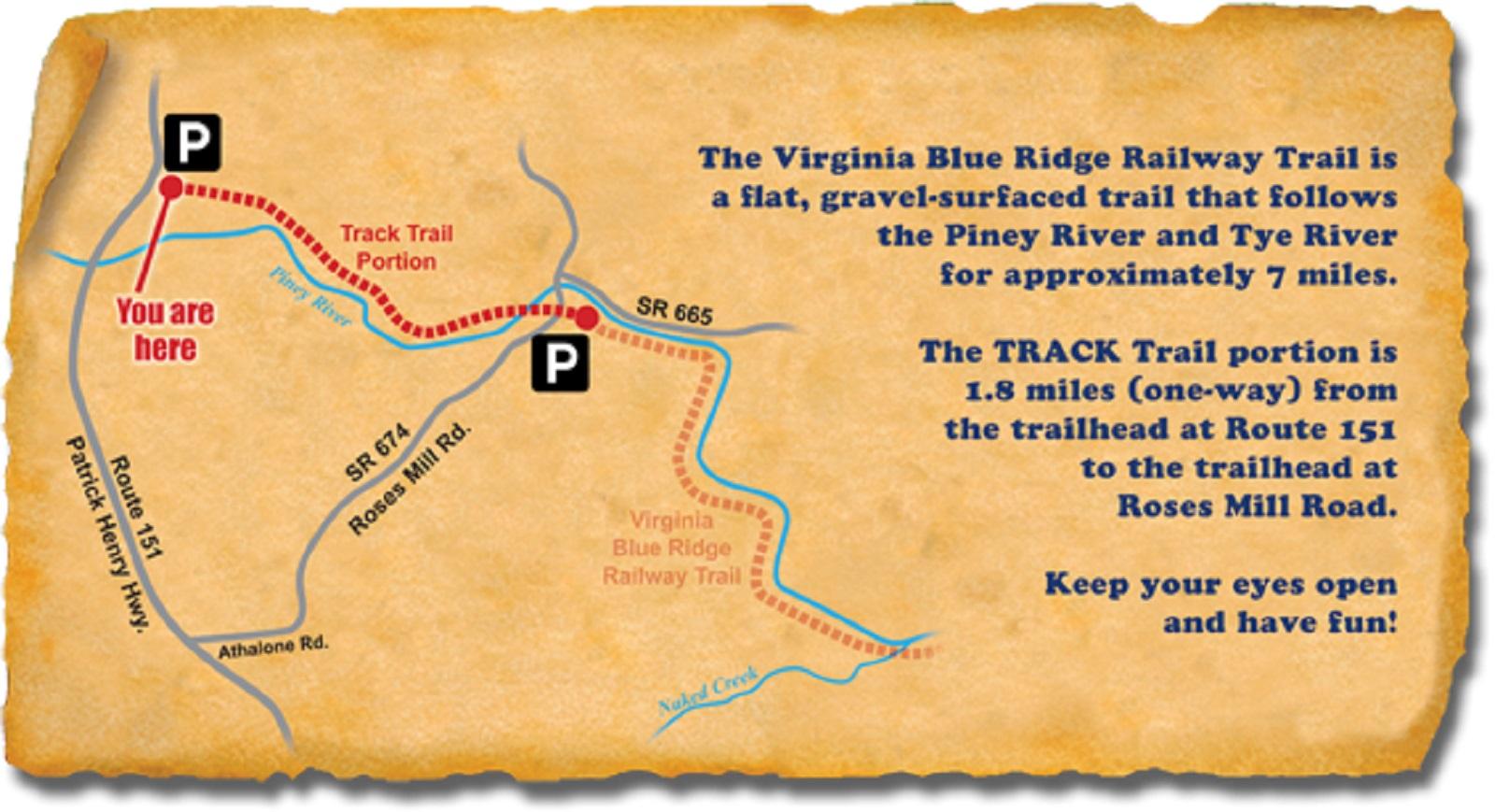 Kids in Parks TRACK Trail at Virginia Blue Ridge Railway Trail