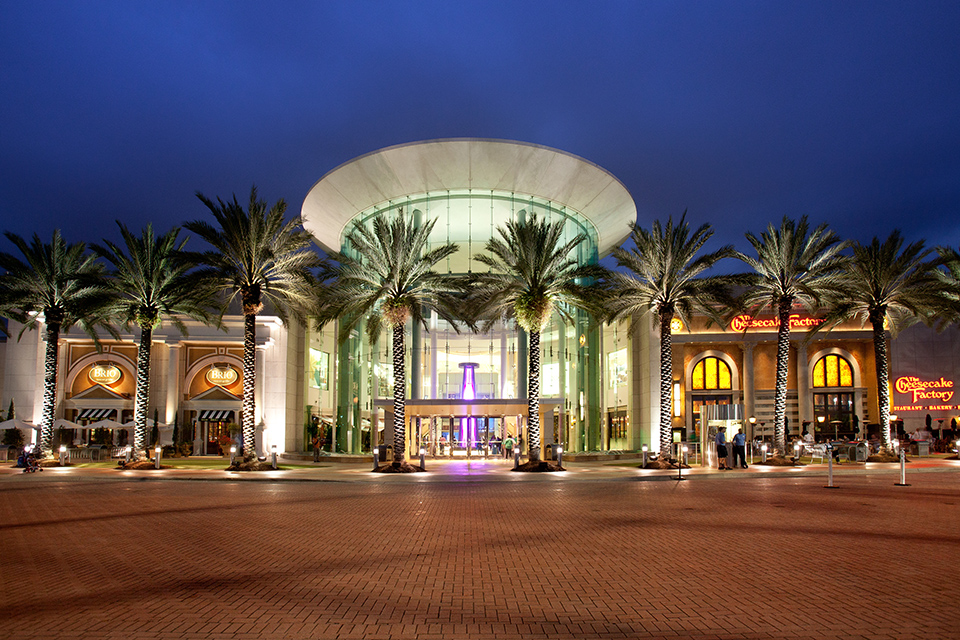 Walking through The Mall at Millenia in Orlando, Florida 