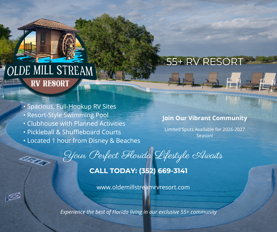 Olde Mill Stream RV Resort in Umatilla | VISIT FLORIDA Olde Mill Stream RV Resort in Umatilla | VISIT FLORIDA
