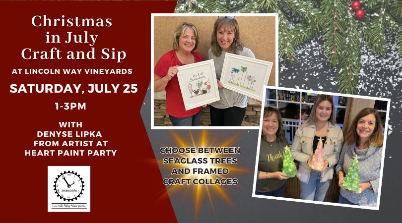 Christmas in July Craft and Sip