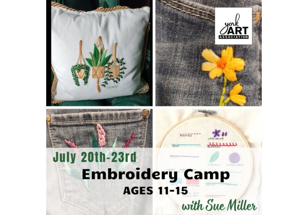 Embroidery Art Camp (11-15) - with Sue Miller