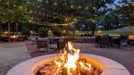 Cozy up by a fire at PJ's Restaurant and their outdoor patio.