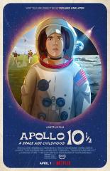 Poster featuring cast for animated film Apollo 10½: A Space Age Childhood