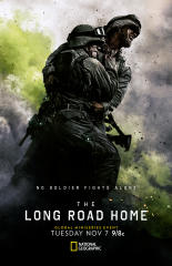 Poster featuring military action from The Long Road Home (2017)