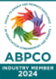 rainbow handprints in a circle - ABPCO logo