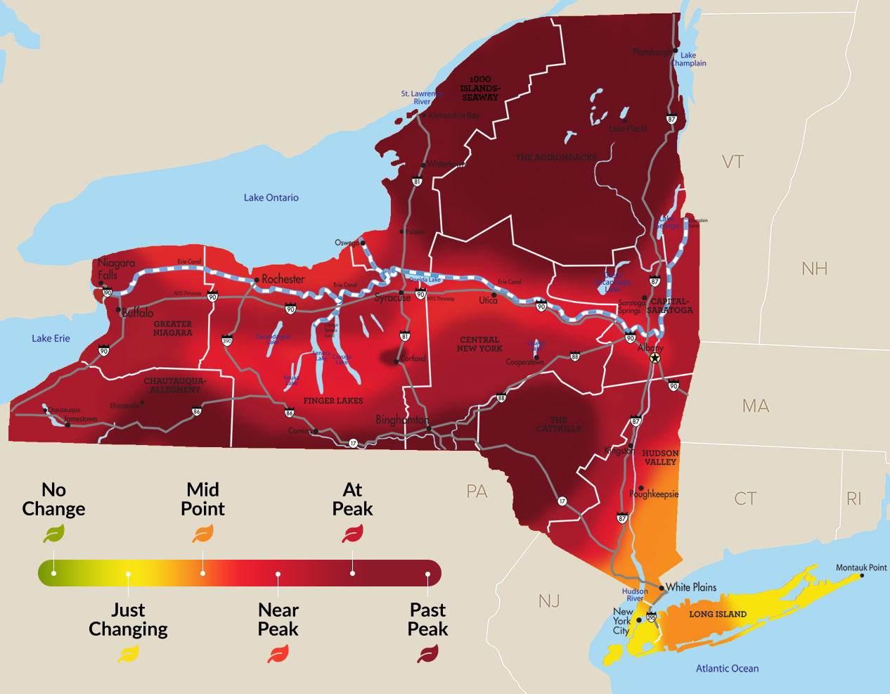 New York Fall Foliage Report Experience Peak Fall Colors in NY