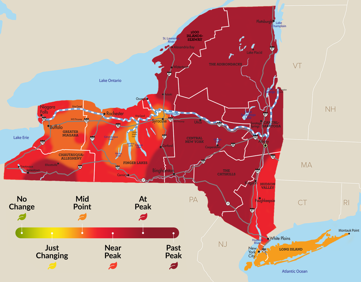 Foliage Chart New England