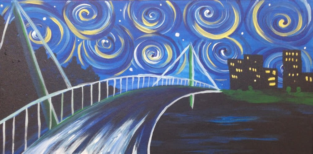 Paint and Sip Starry Night Greenville