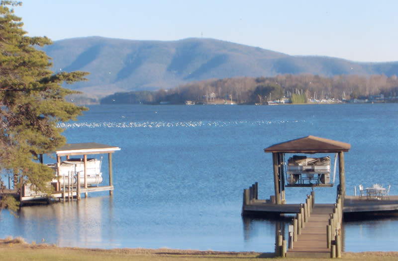 Smith Mountain Lake Virginia Imagem de Stock - Imagem de lago, ferreiro:  160342101