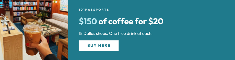 Dallas Coffee Passport: $150 of coffee for $20, one free drink at 18 Dallas shops