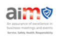 AIM Secure Logo accredited by the meetings industry association.