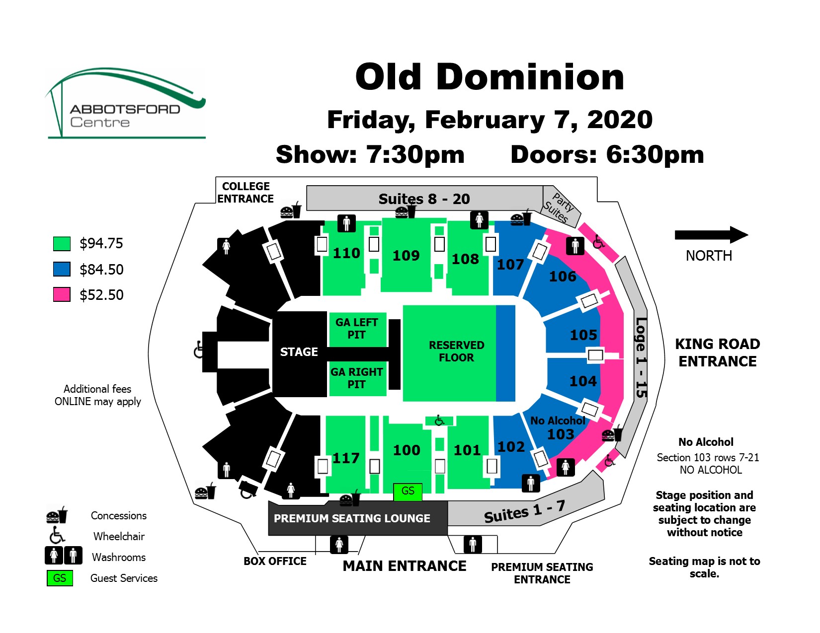 Abbotsford Event Centre Seating Chart