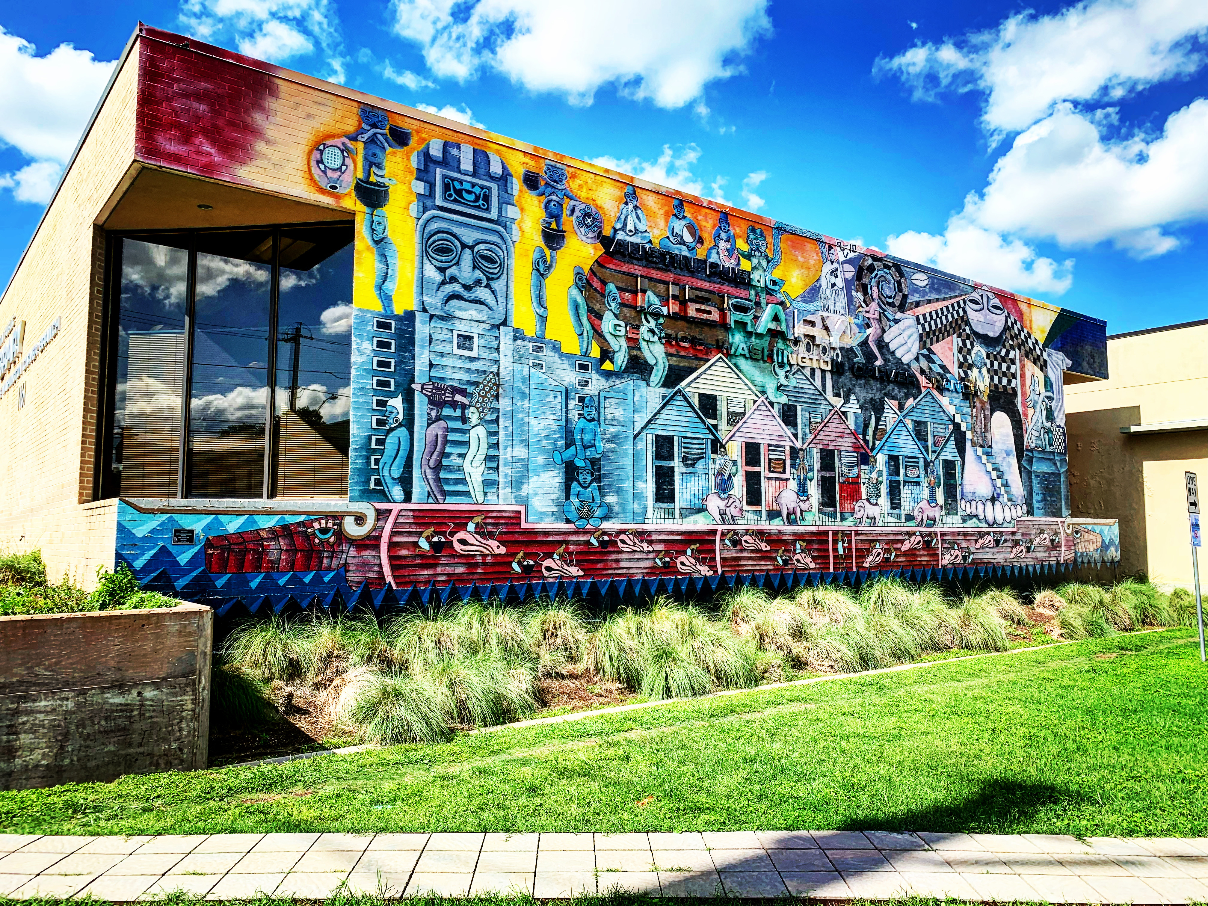 Soulsville Mural at the Carver Museum and Library in Austin Texas