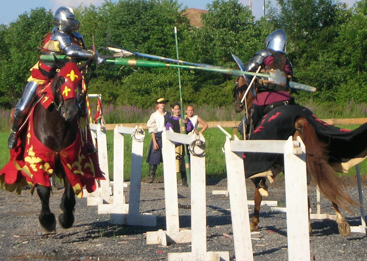 Enjoy an affordable, fun event for all ages at the Village Library Renaissance Faire in Wrightstown. See aerialists, jousters, firebreathers, working artisans and demonstrators, dancers, singers, musicians and free children's activities.