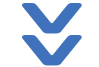 blue down arrow