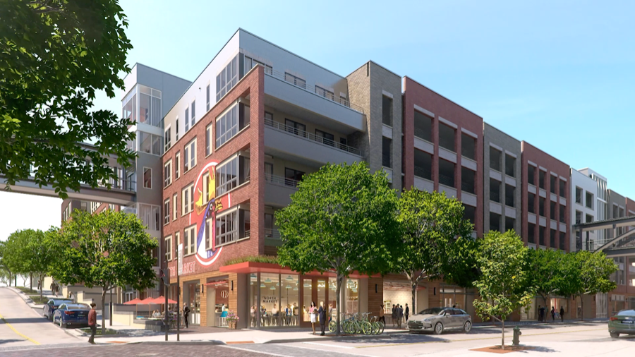 Rendering of new Dublin North Market