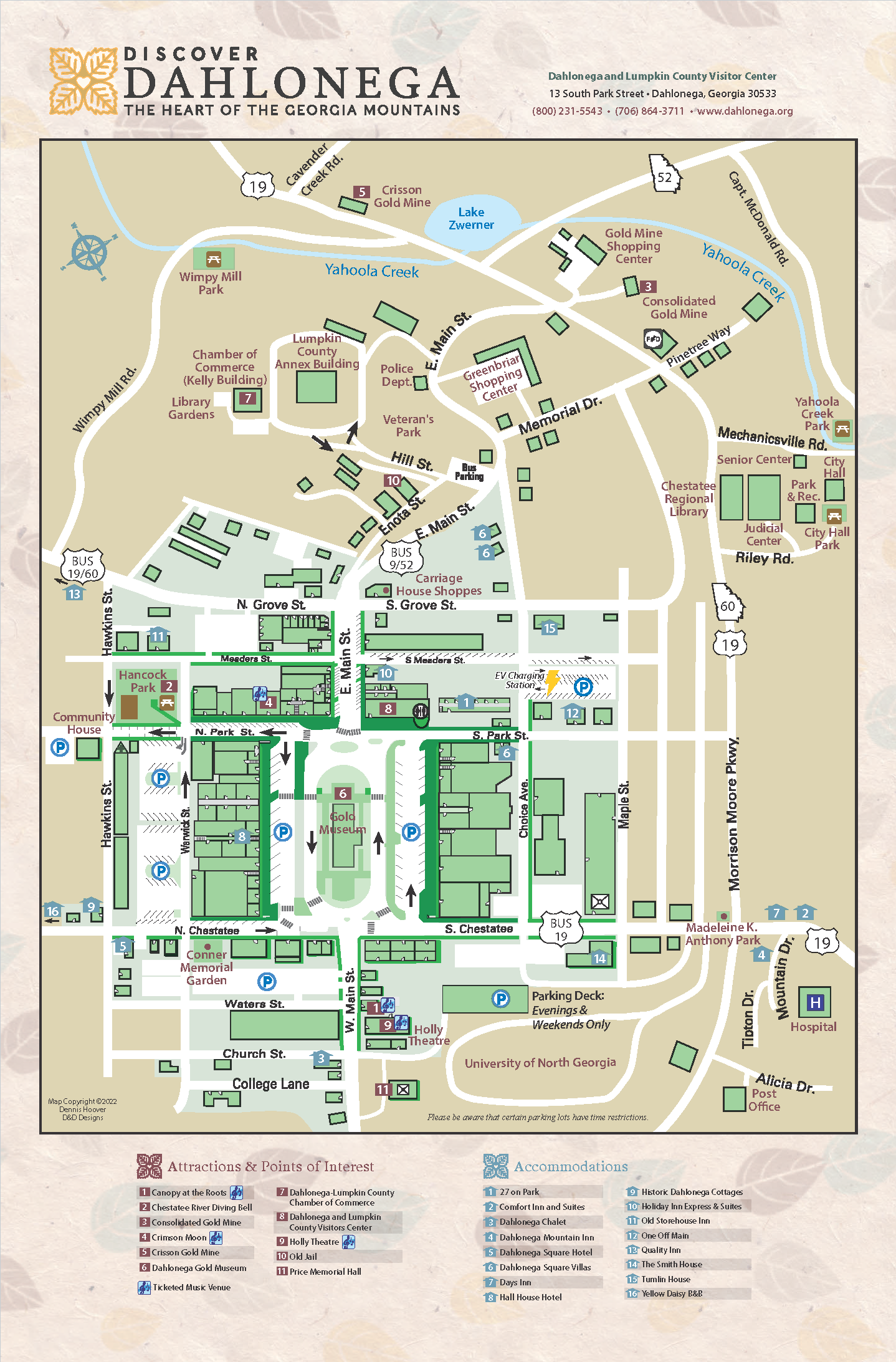 Dahlonega Literary Festival 2024 Map - Alyse Bertine