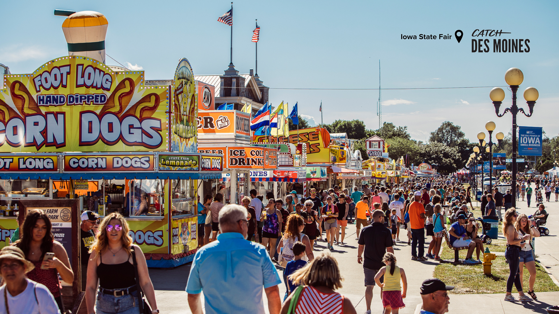 Iowa State Fair Food Stands Zoom Background