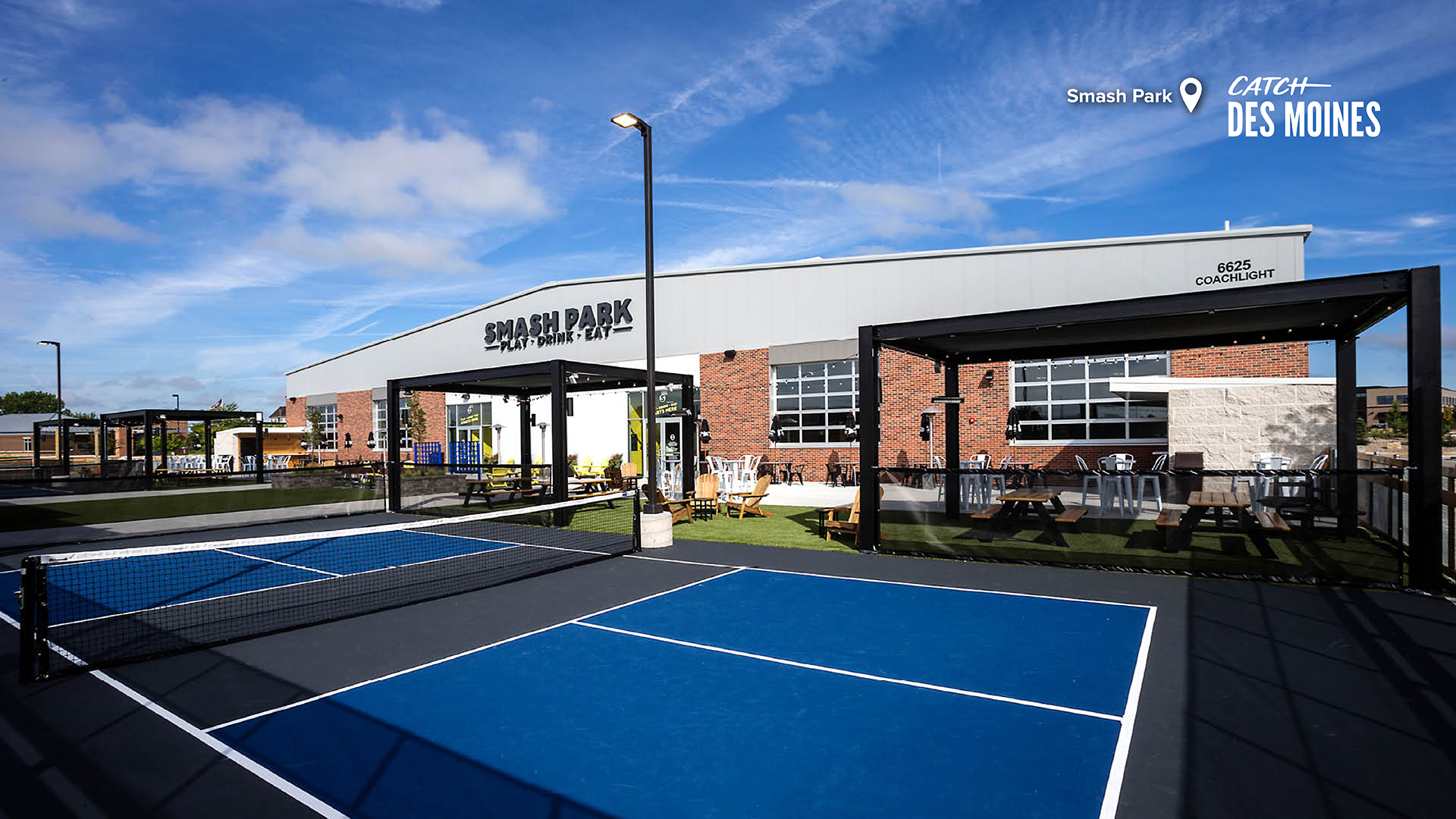 Smash Park Tennis Courts Zoom Background