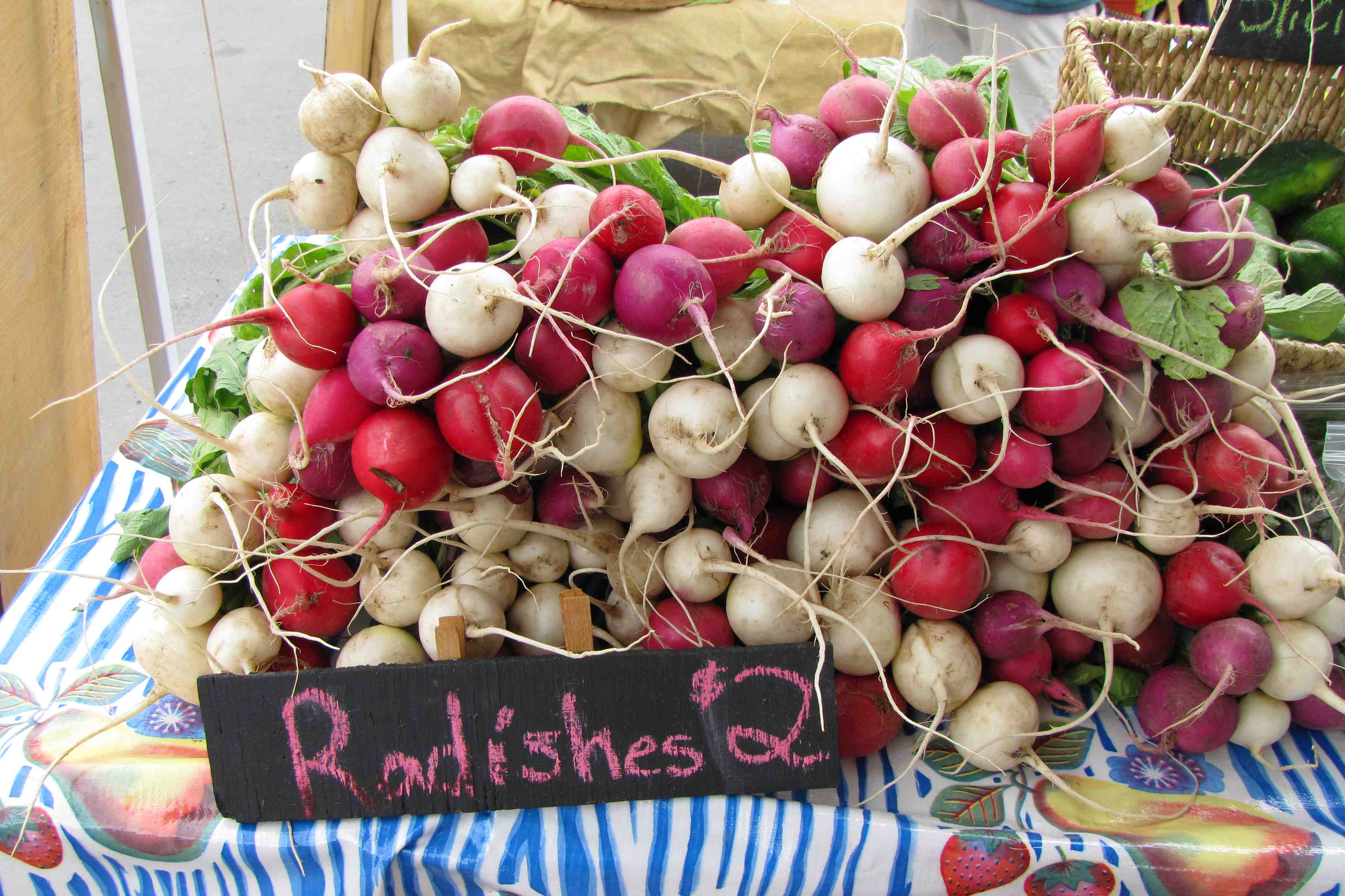 radishes at Farmer's market