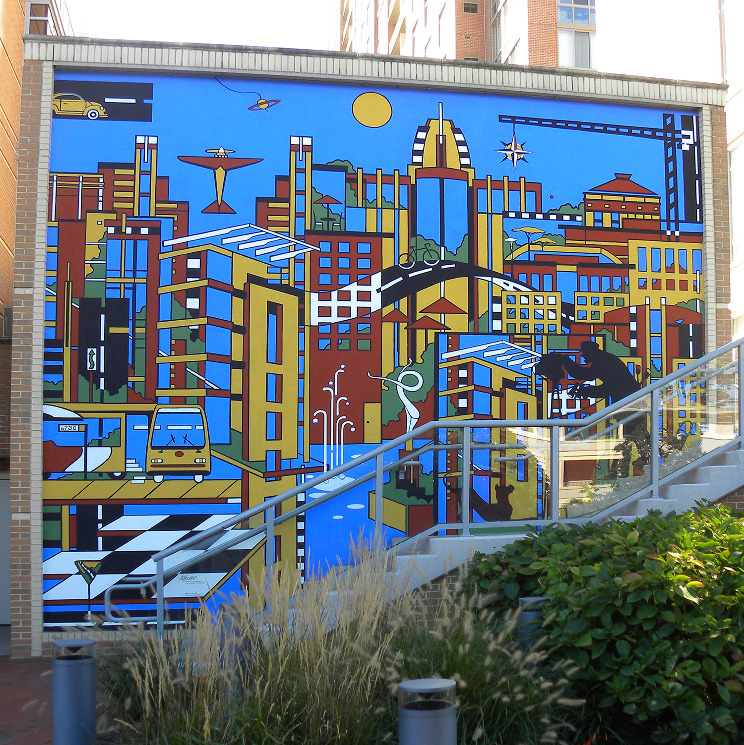 Reston public art - Midtown Community Mural