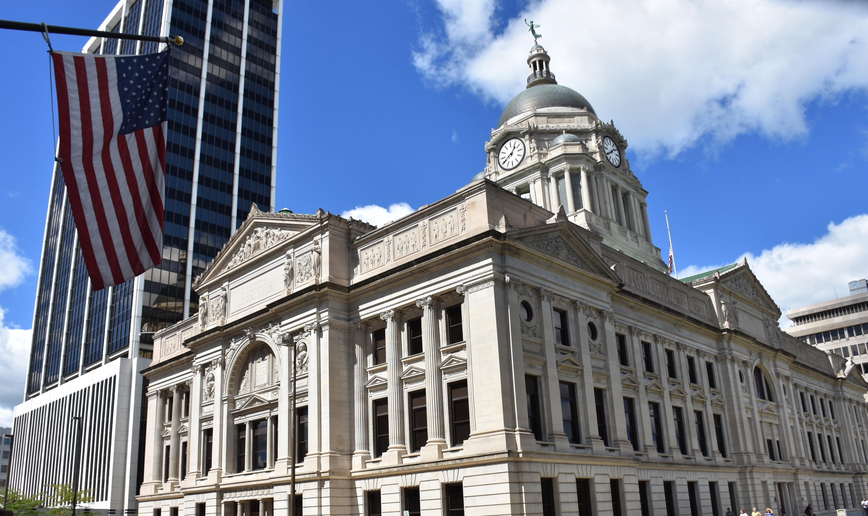 Courthouse with Flag