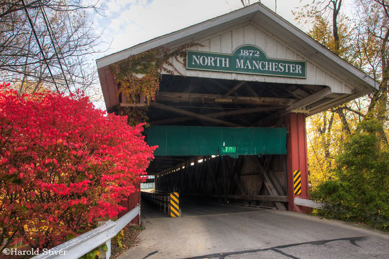 North Manchester covered bridge in Wabash County