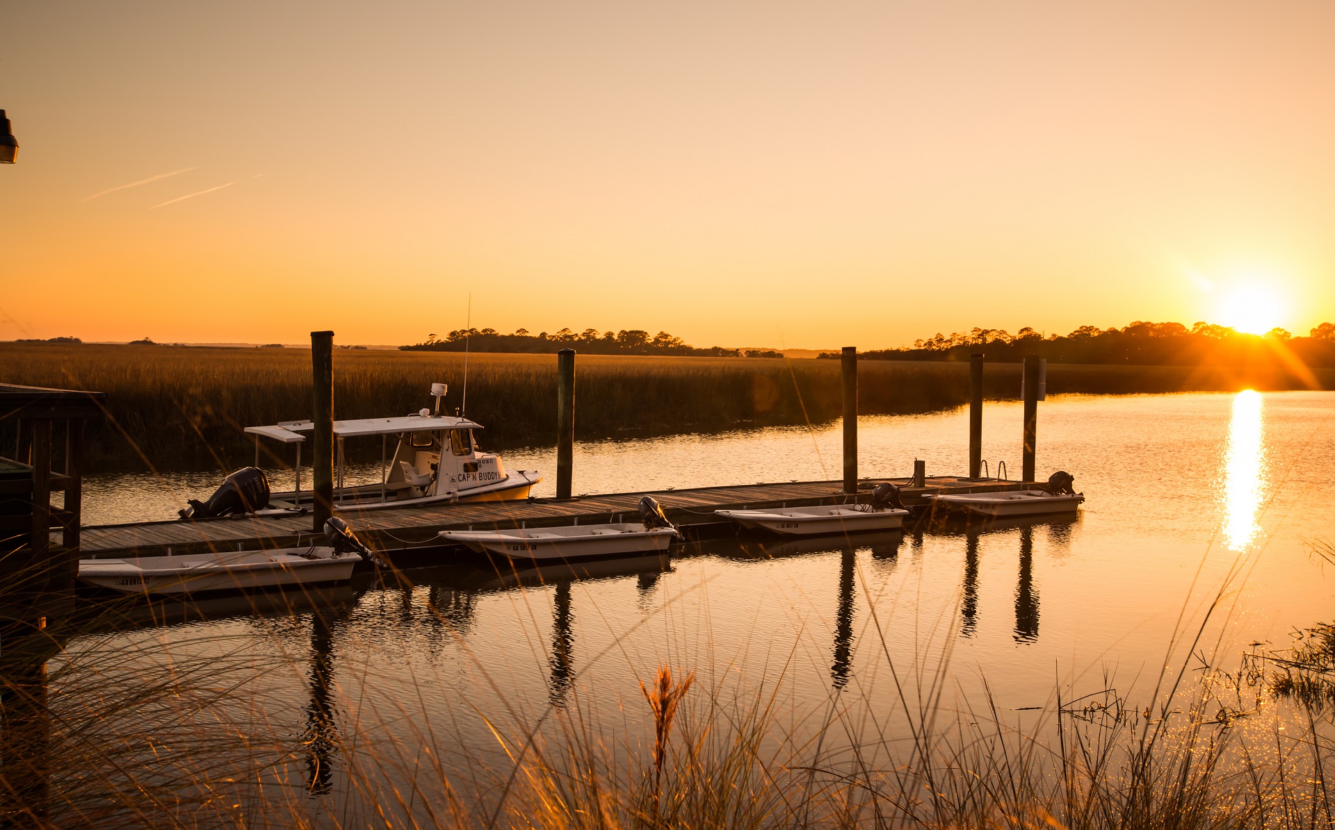 Little St. Simons Dock at Sunset