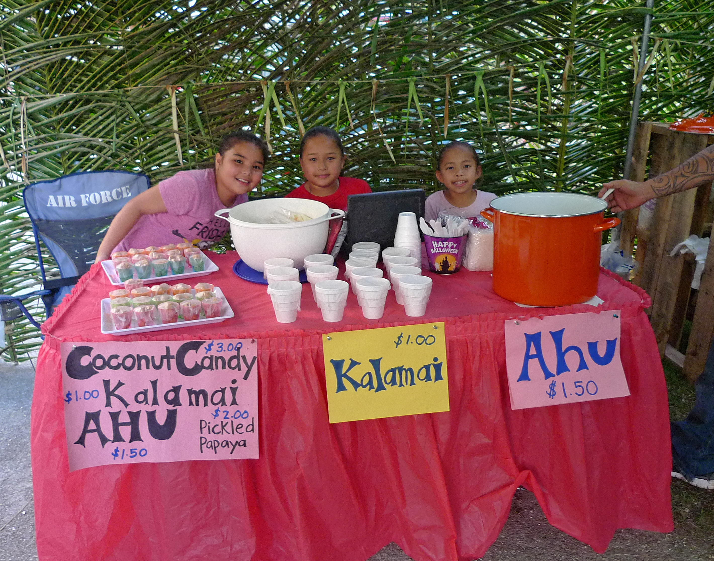Sample different coconut products