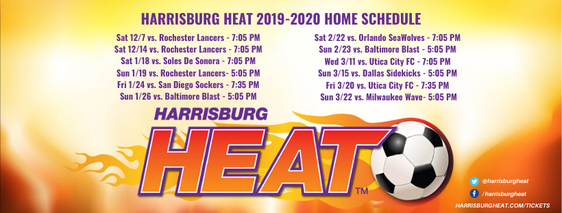 Harrisburg Heat Schedule 2019-2020