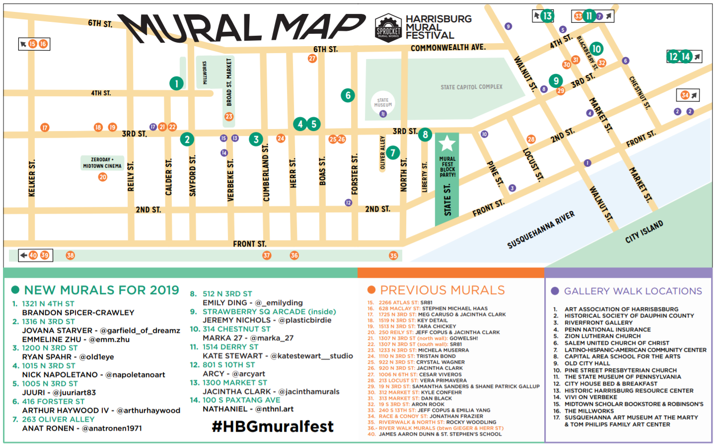 Mural Fest Map 2019