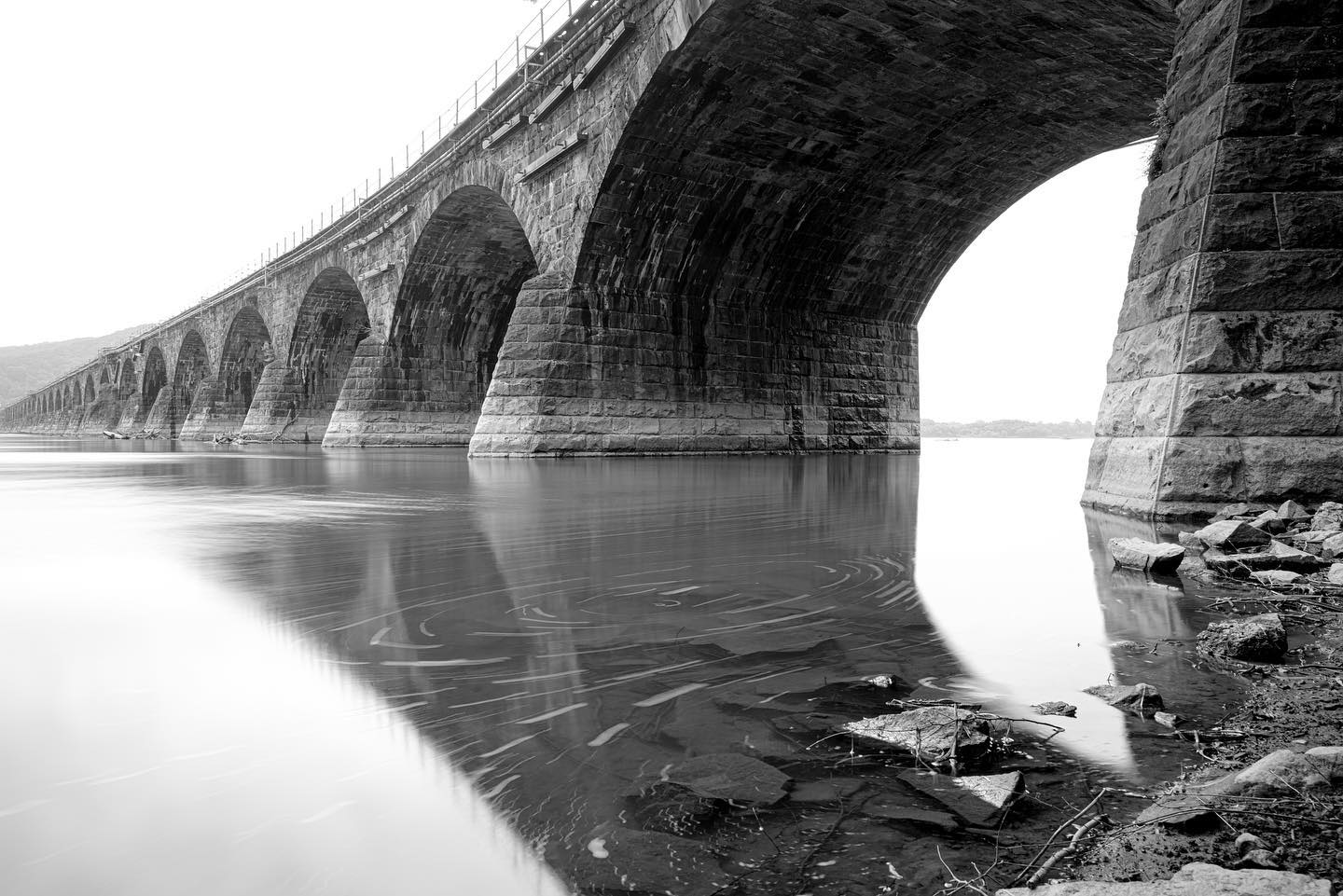 Rockville Bridge black and white