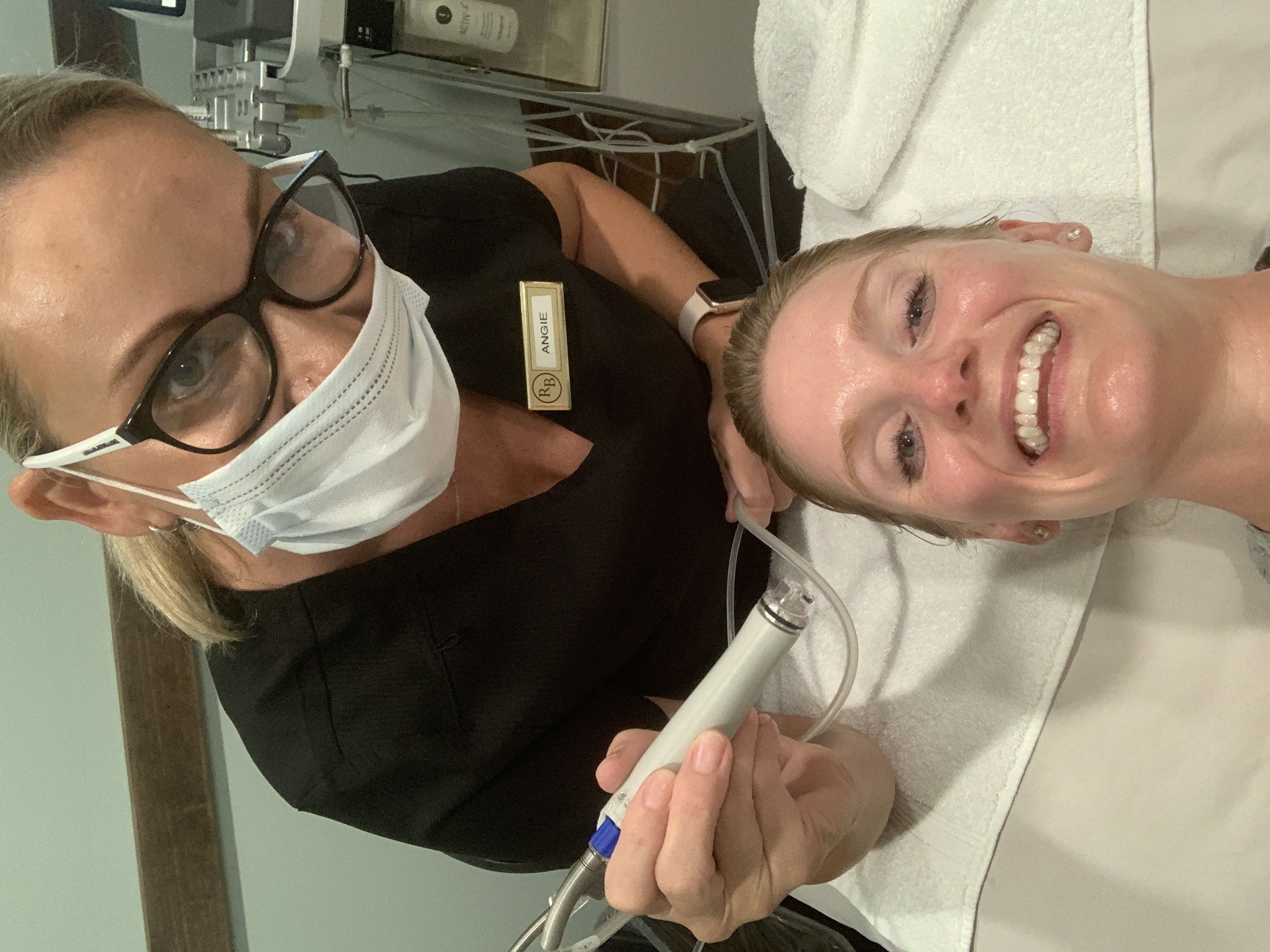 hydro facial with angie at RB