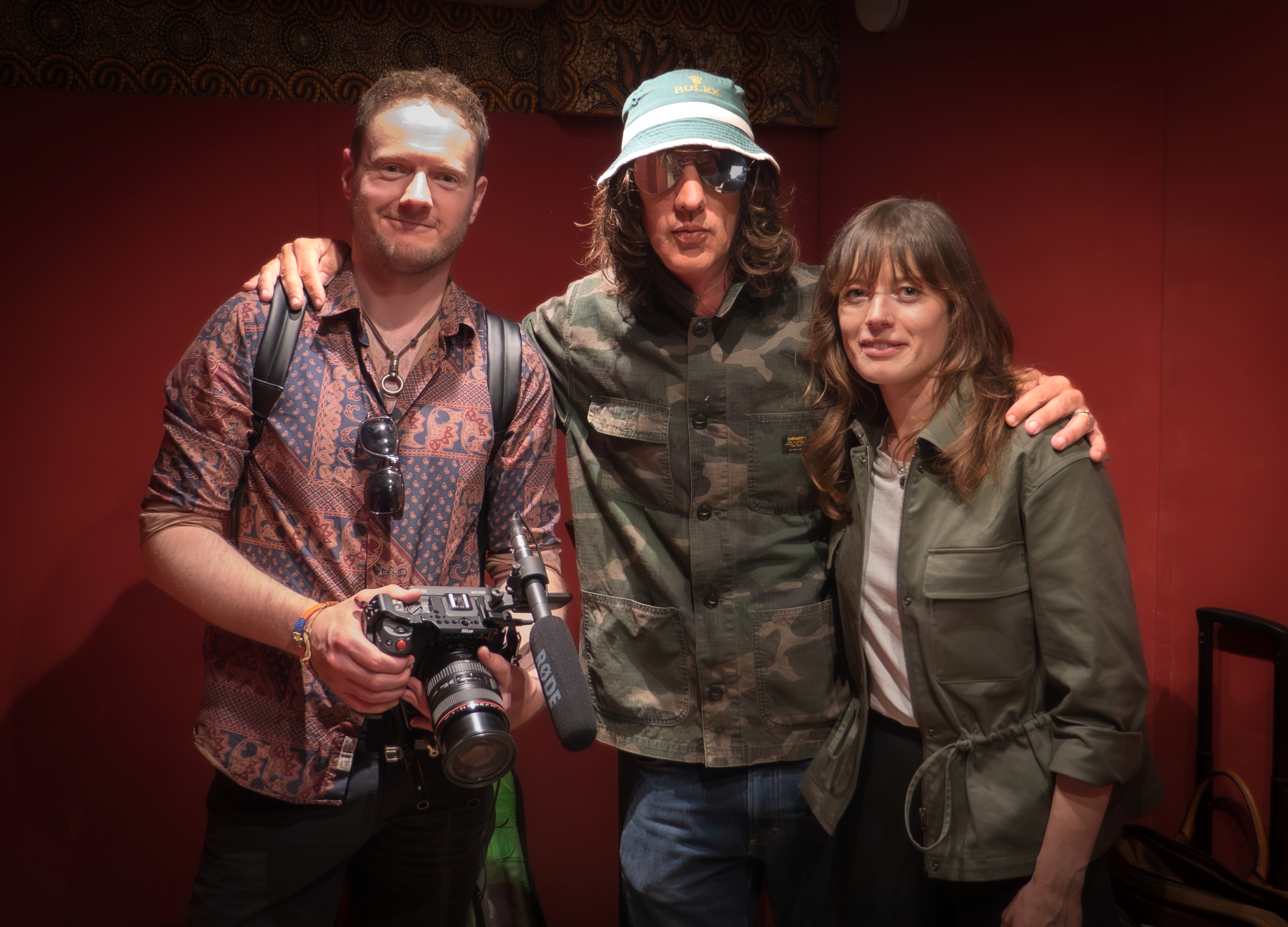 Scott Bradley and Natasha Hawthornthwaite of Northern Heart Films with musician Richard Ashcroft