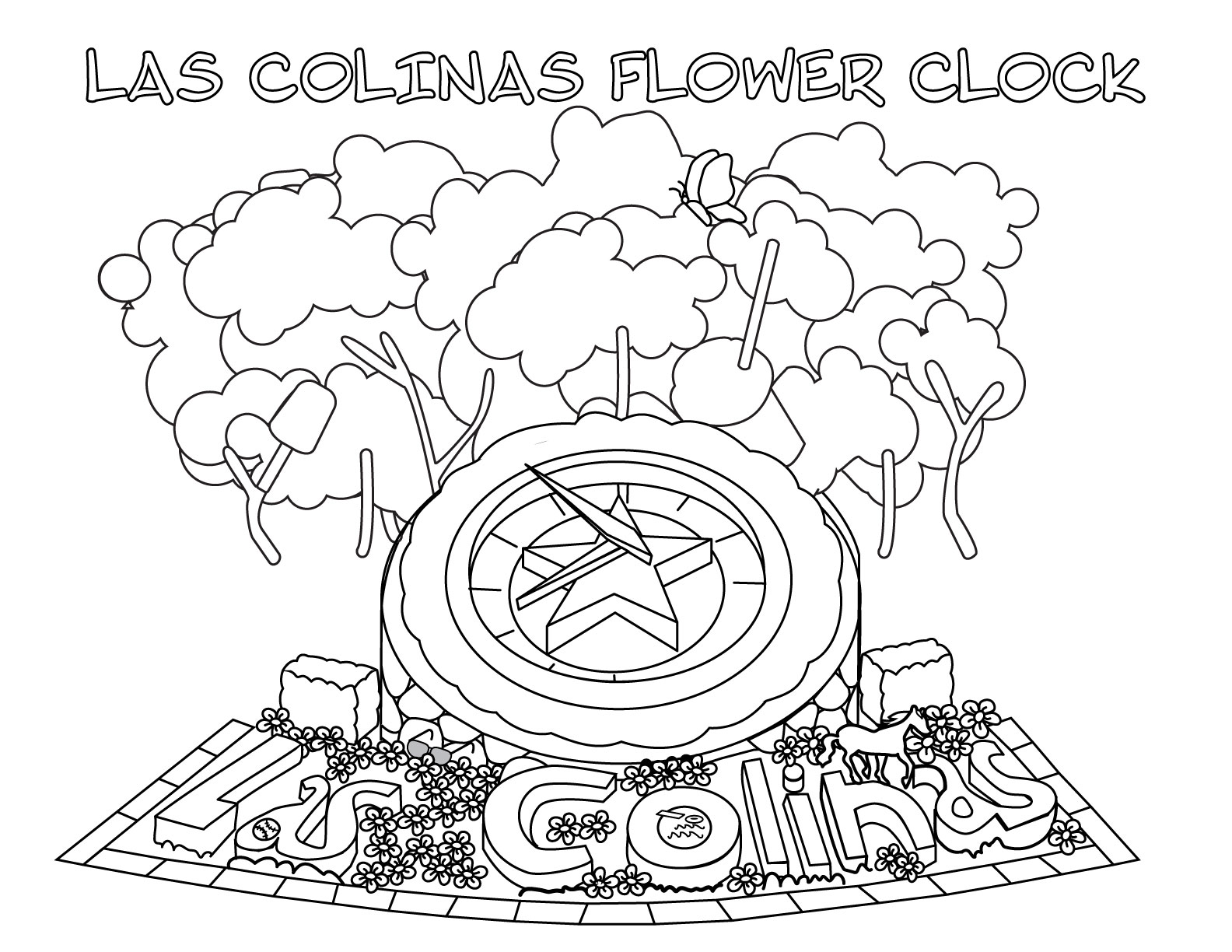 Flower Clock Activity Page