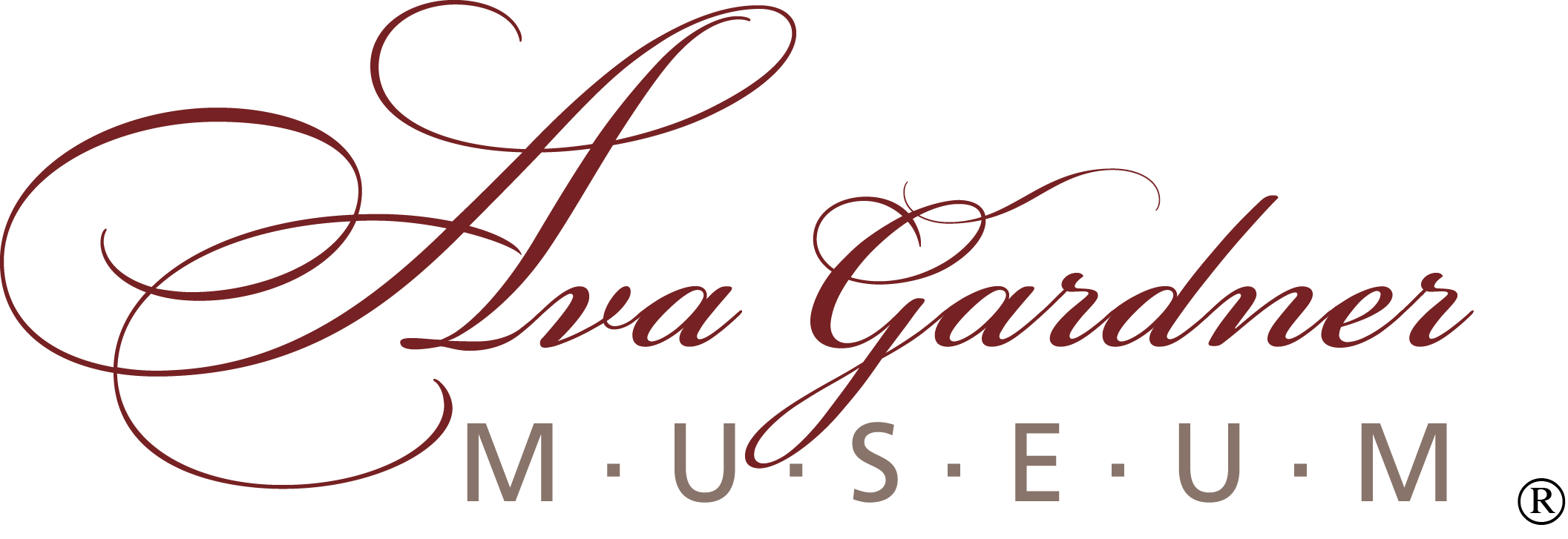 Logo for the Ava Gardner Museum in Smithfield, NC.